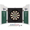 Trademark Gameroom Vintage Miller Lite Dartboard Set with Chalk Board Scoreboads ML7000-WHT